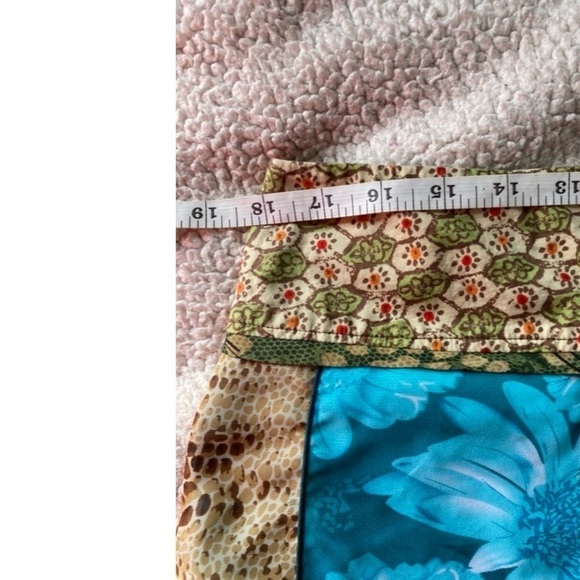 Tracy Evans Limited Vintage Patchwork Mixed Media Mini Skirt Size: 15 - Picture 7 of 9